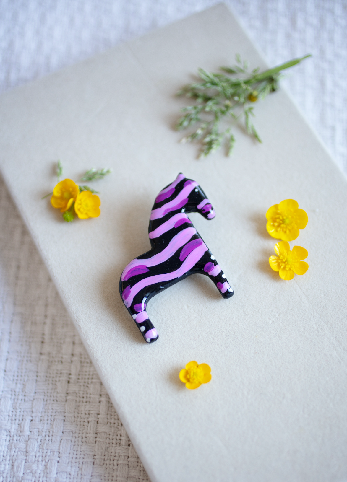 Wave Horse brooch