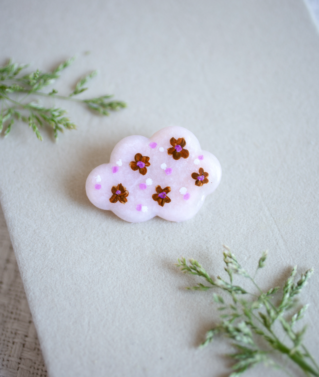 Cloud Flower Brooch
