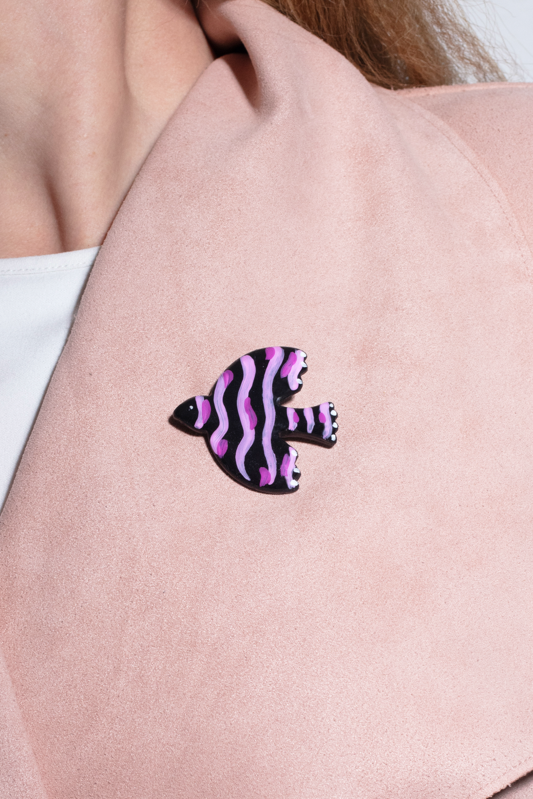 Wave Dove brooch