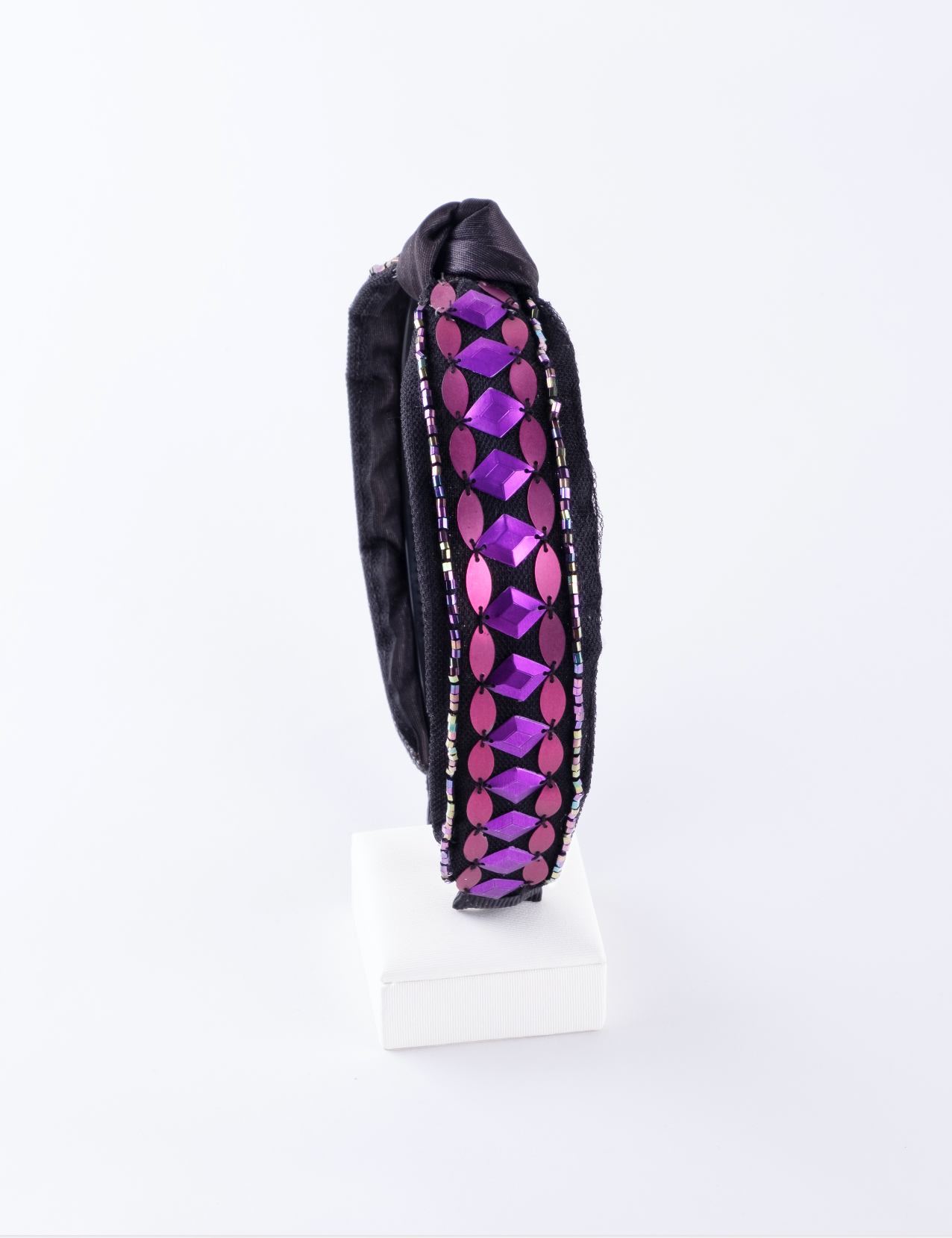 Minimal Purple Sequins Headband
