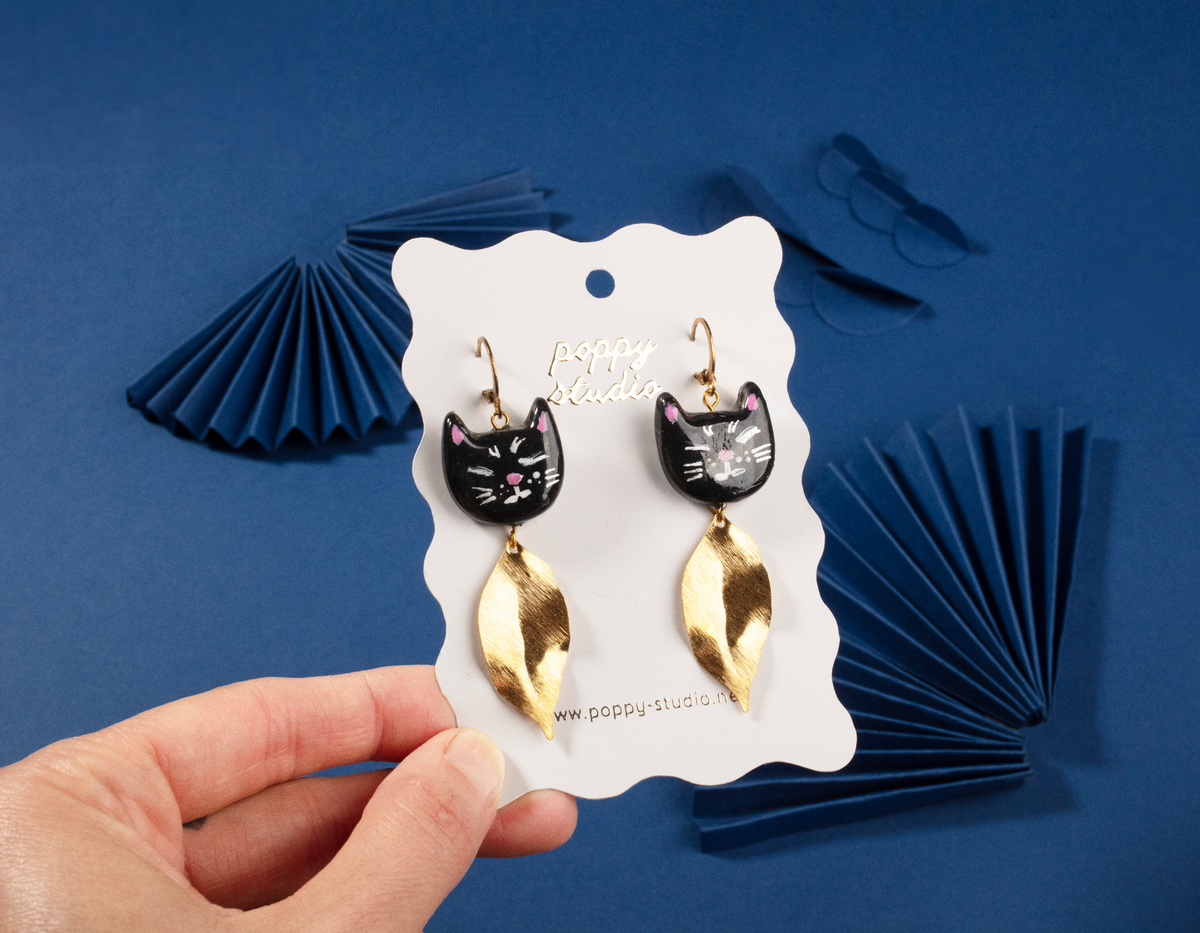 Cat earrings