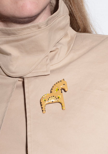 Gold Horse brooch