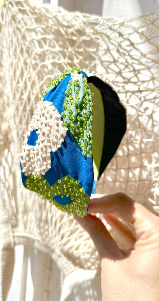 Flower beaded Headband