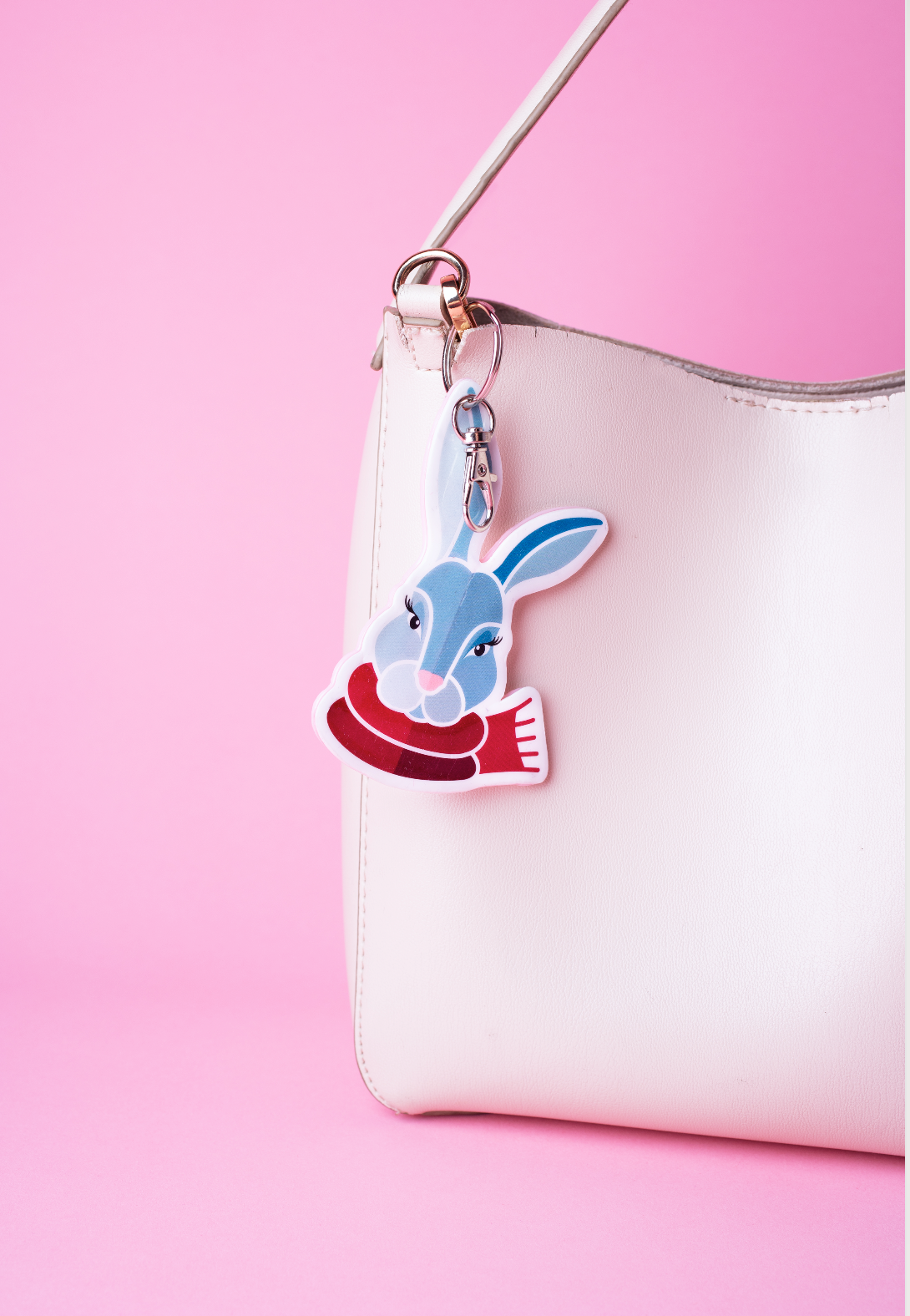 Hipster Bunny Keyring