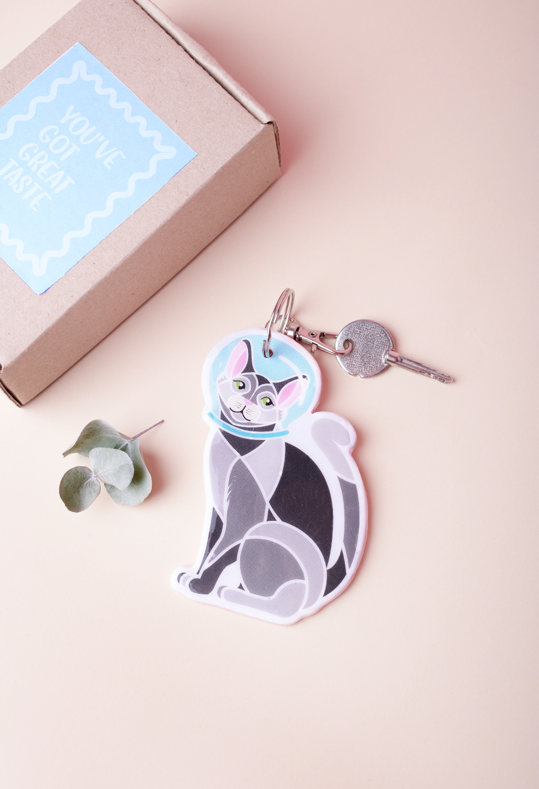 European Cat Keyring