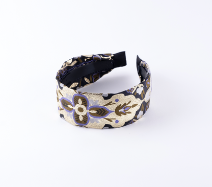 Floral Embroidered Headband