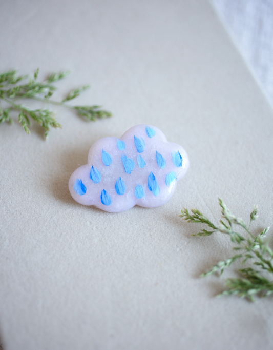 Cloud Rain Brooch