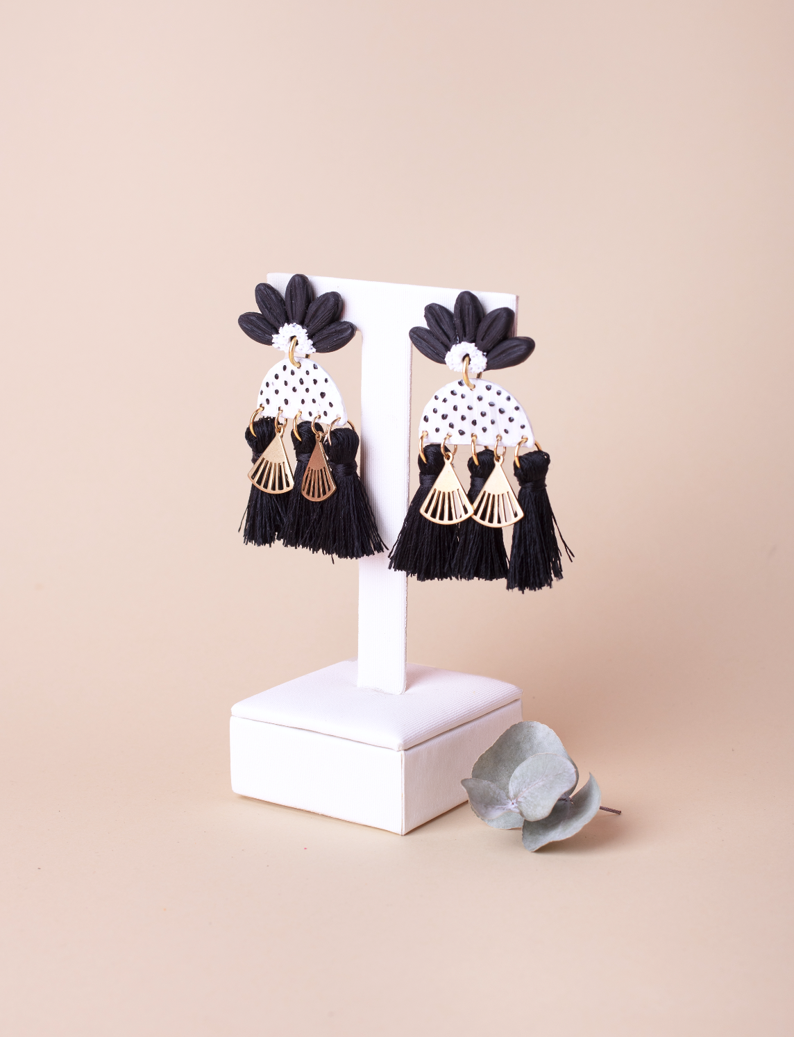 Polka Dot Flower Tassels