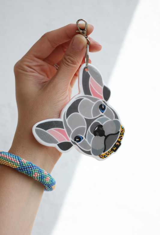 French Bulldog Keyring