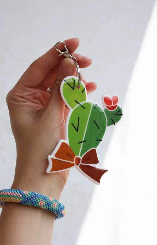 Cactus Keyring