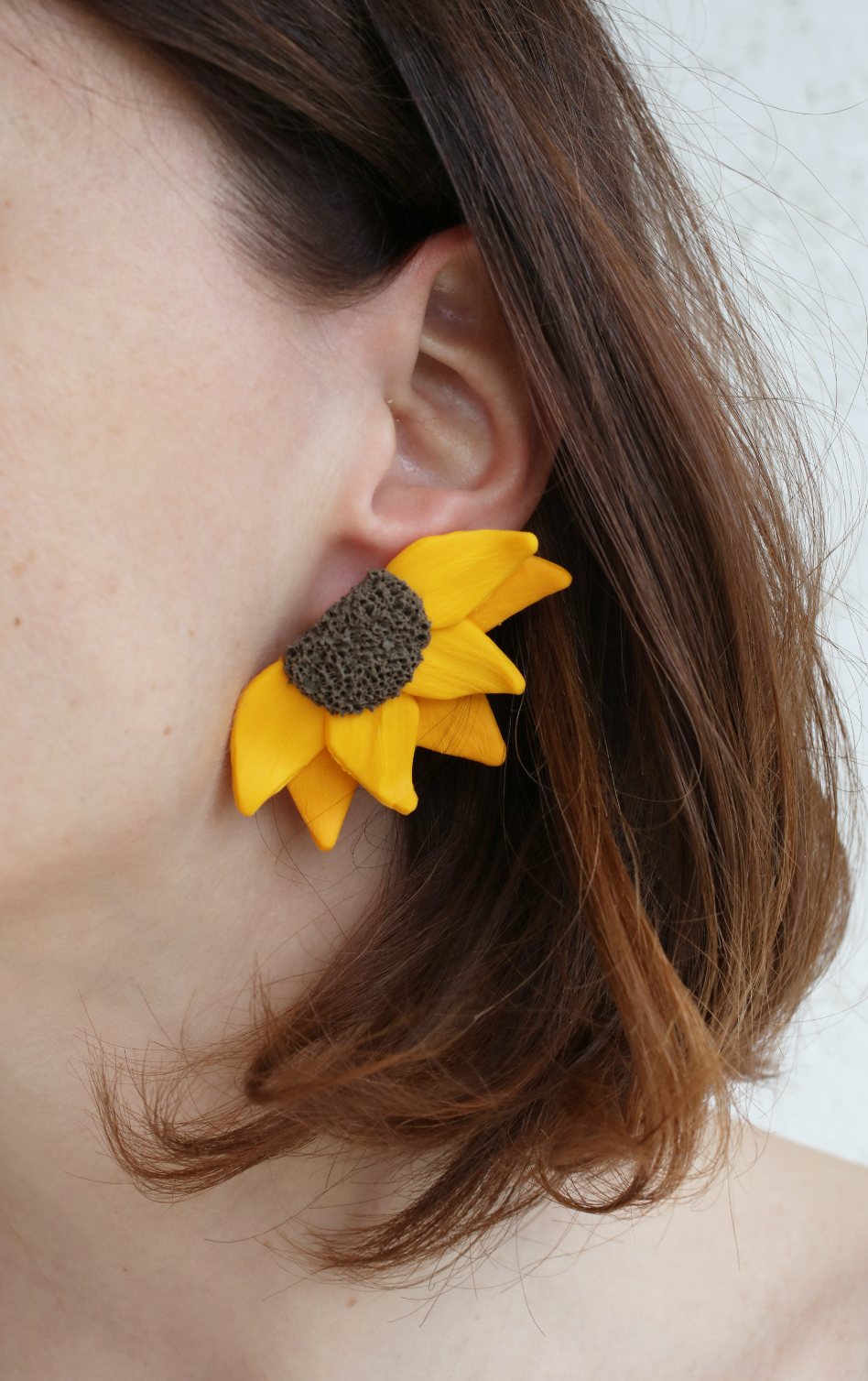 Sunflower earrings