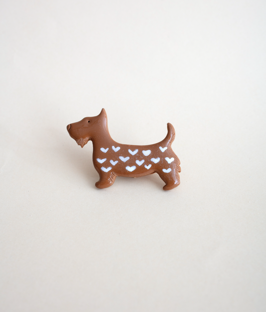 Terrier Love Brooch
