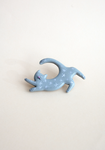 Stars Cat Brooch