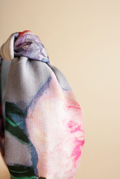 Flower printed Silkie Headband