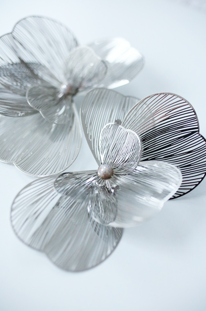 Airy Flower earrings - silver