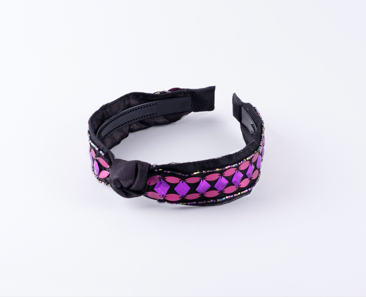 Minimal Purple Sequins Headband