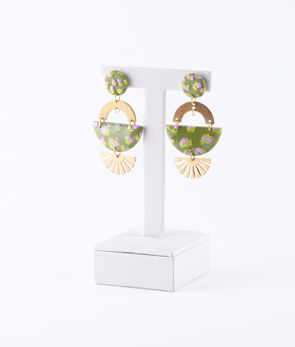 Green Animalier earrings