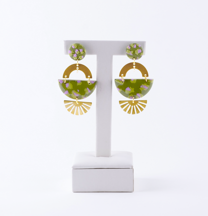 Green Animalier earrings