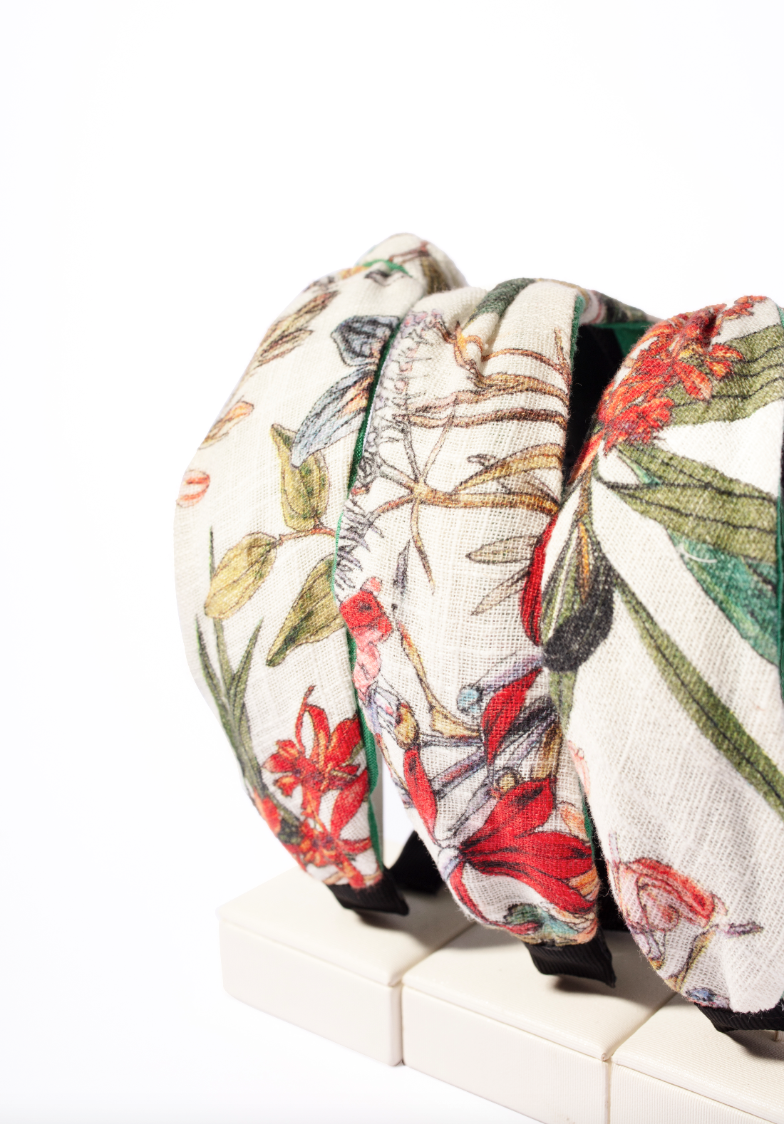 Linen Botanical Headband