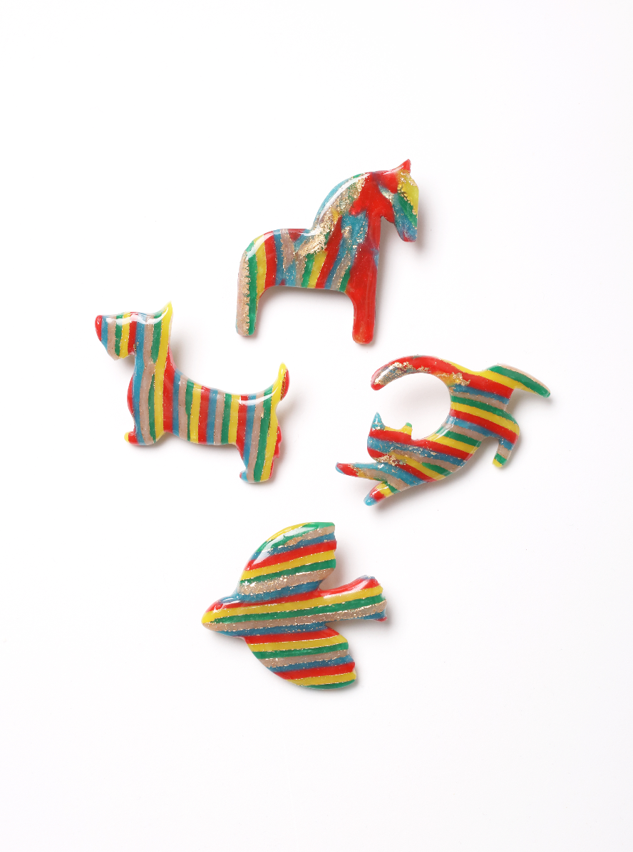 Rainbow brooch