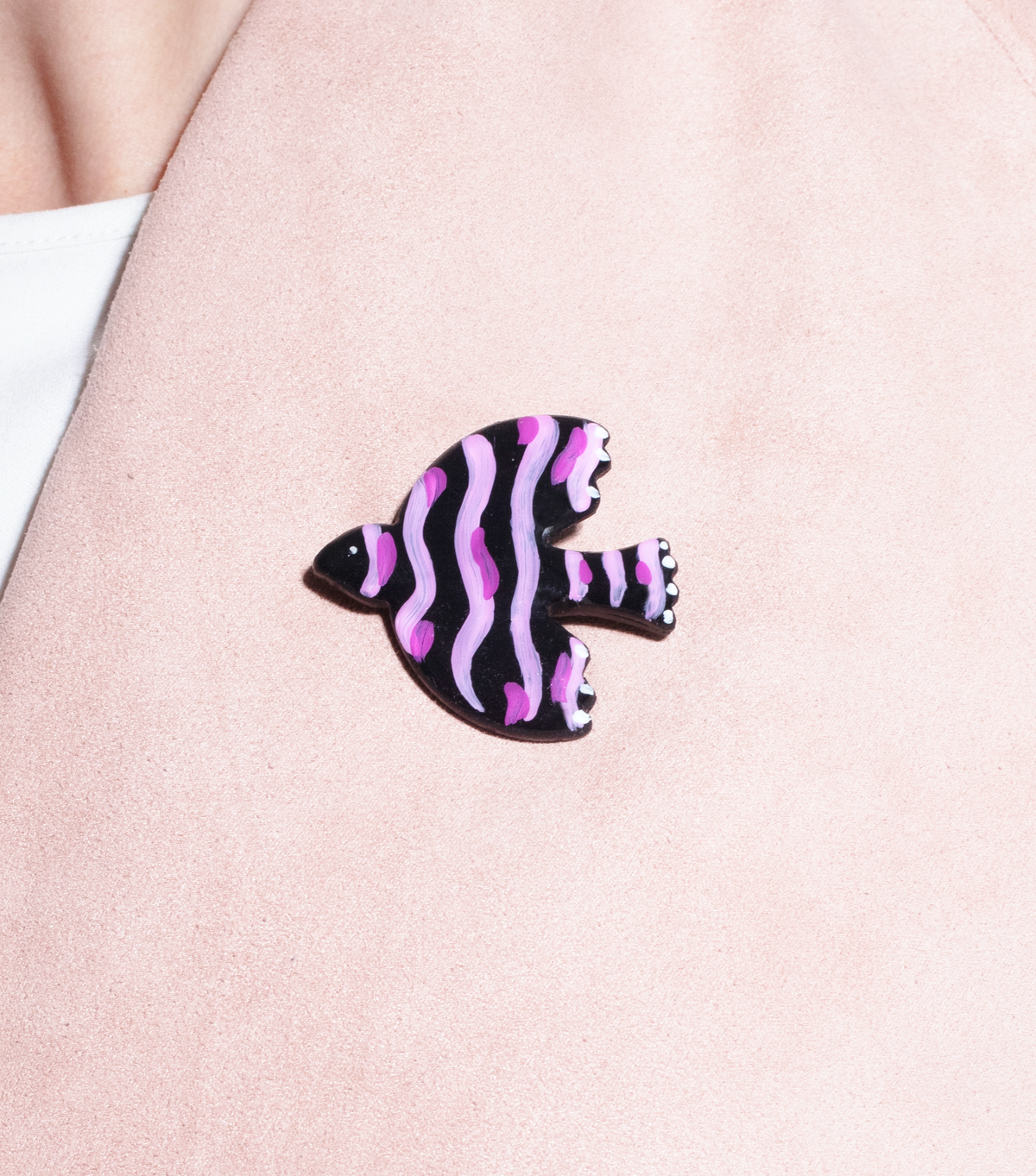 Dove Waves Brooch