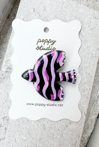 Dove Waves Brooch