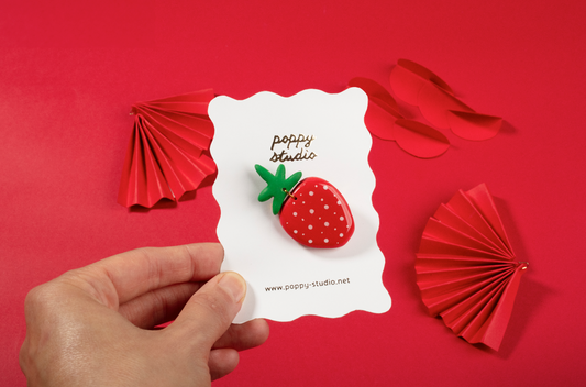 Strawberry Brooch