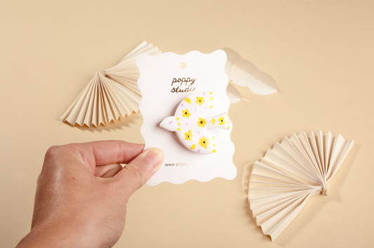 Flower Garden Dove Brooch