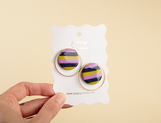 Stripe studs